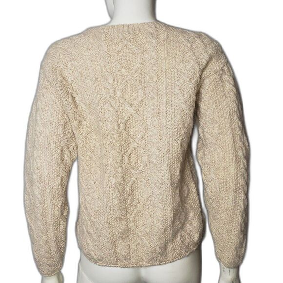 J. CREW Tan Wool Crew Neck Fishmans Sweater Womens Size XS - Picture 2 of 7
